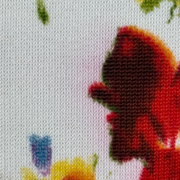 VERTIGO PARIS S Floral Beaded Sequined Cardigan Vibrant Abstract Y2K Art To Wear - Picture 11 of 16